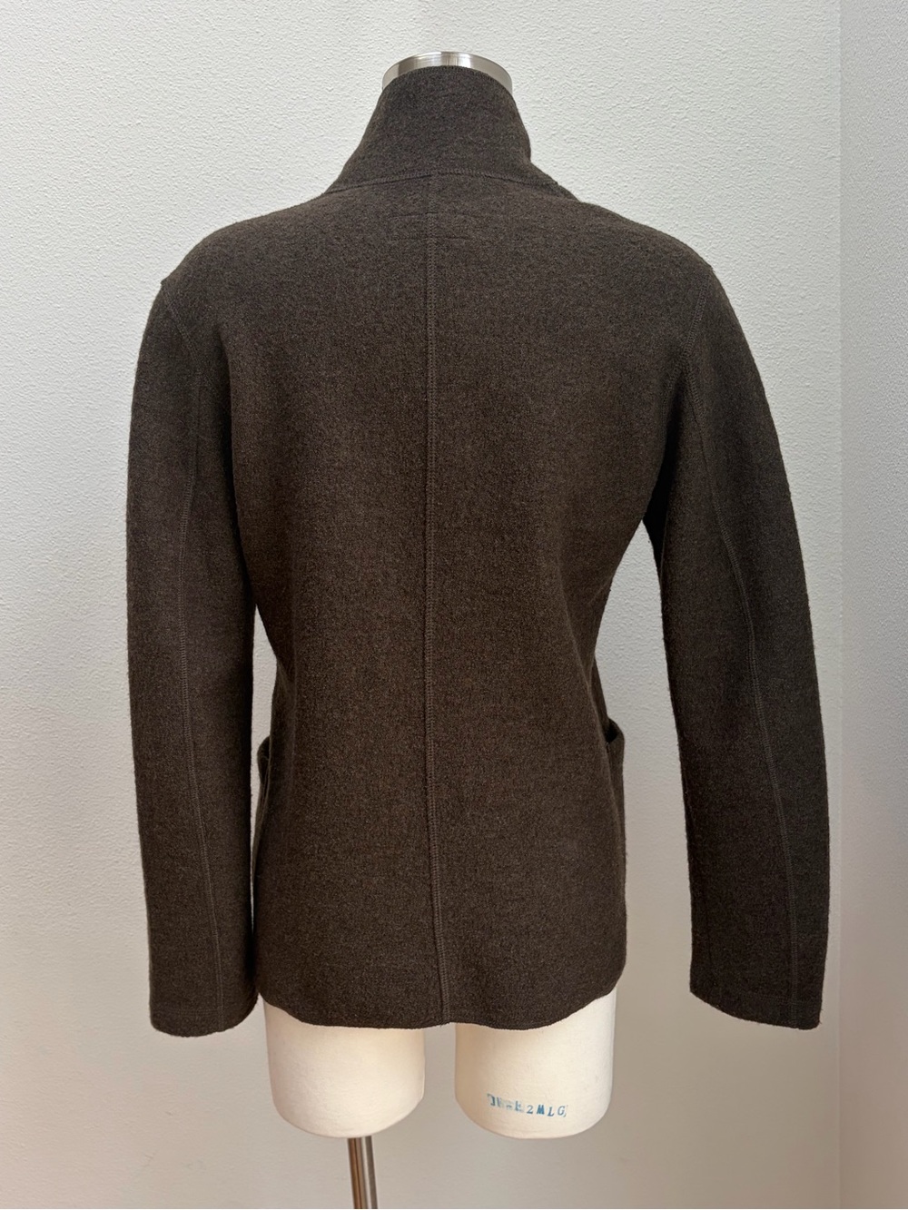 Buck Mason Chore Coat Jacket Blazer Felted Button Up Merino Wool Brown Size Xs - Picture 7 of 11